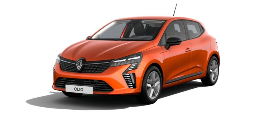 Renault Clio oranje, Stam Renault