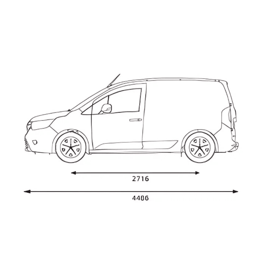 Kangoo E-Tech electric afmetingen, Stam Renault