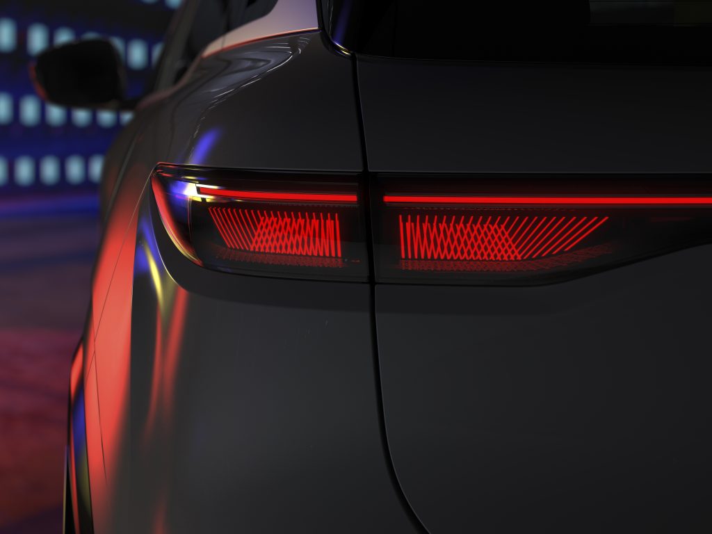 Renault Megane E-Tech electric achterlicht, Stam Renault