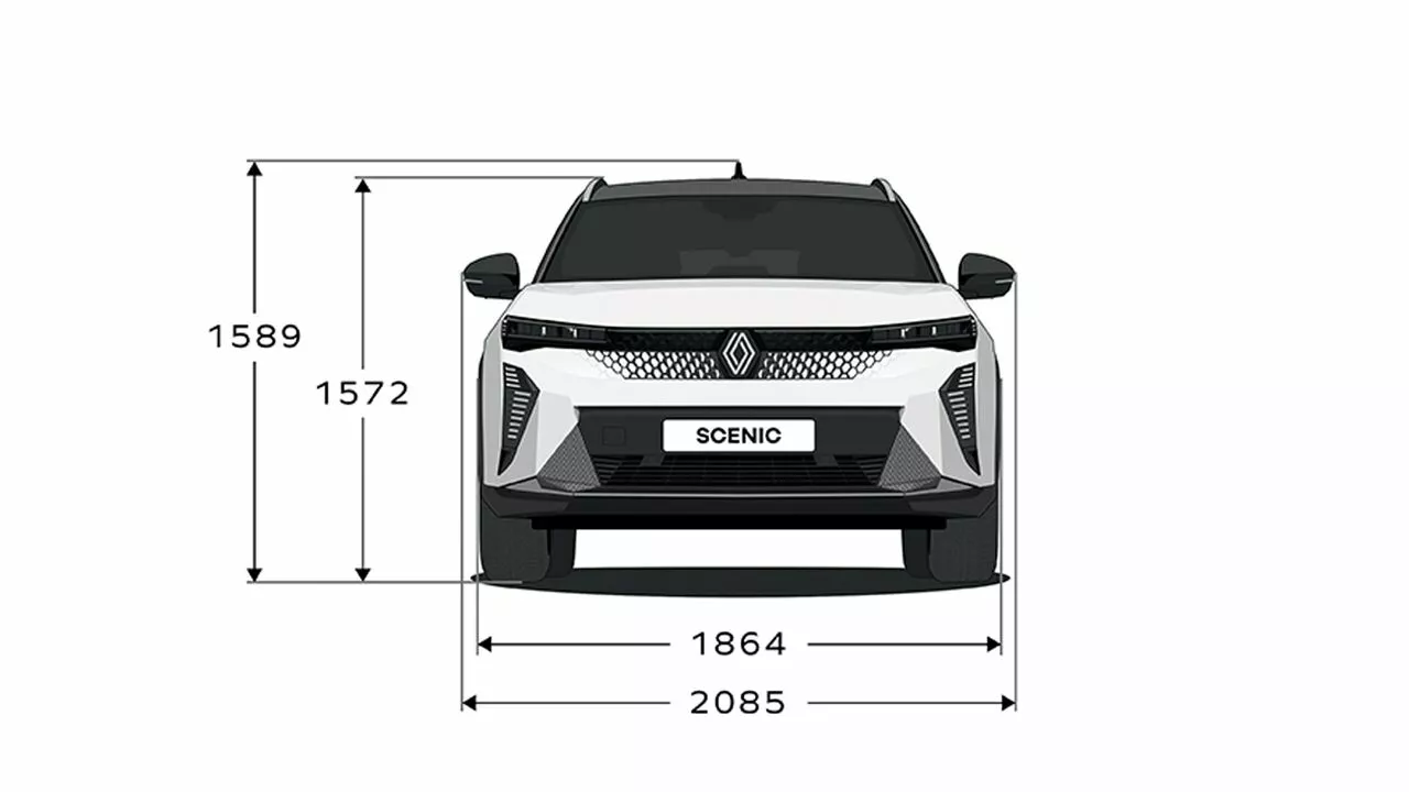 Renault Scenic E-Tech electric afmetingen, Stam Renault