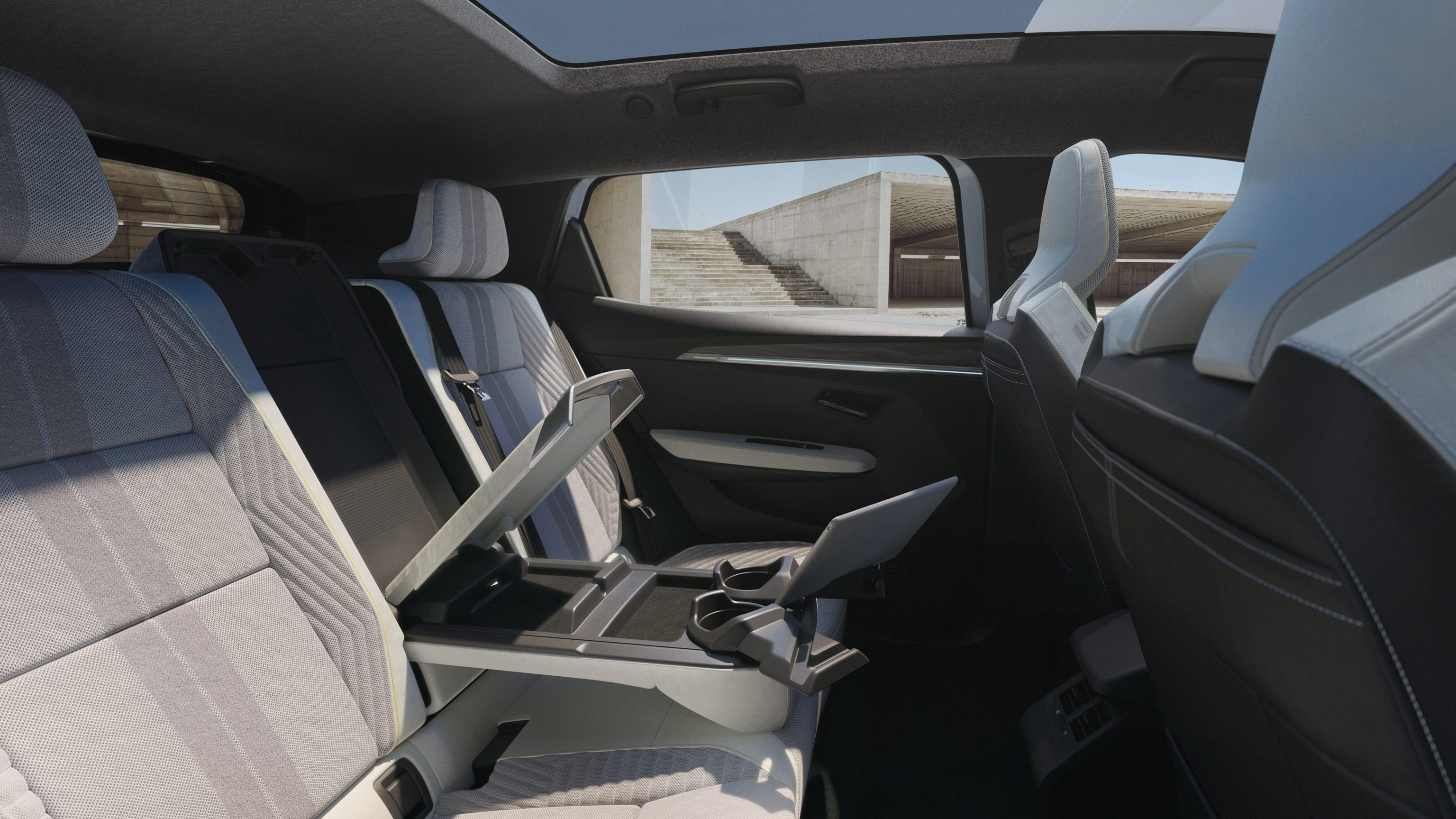 Renault Scenic E-Tech electric stoelen opbergruimte, Stam Renault