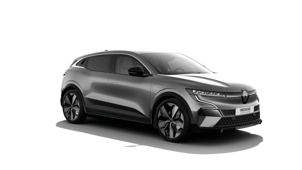 Renault Megane E-Tech electric grijs, Stam Renault
