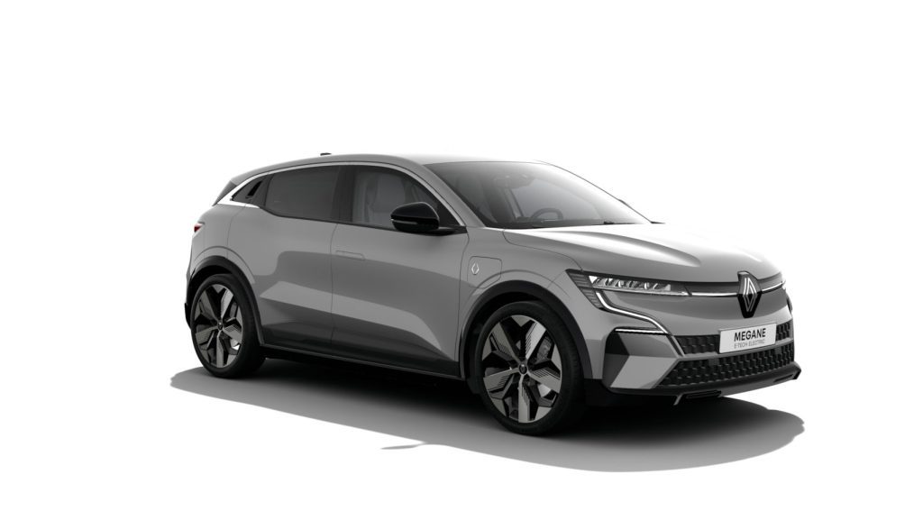 Renault Megane E-Tech electric grijs, Stam Renault