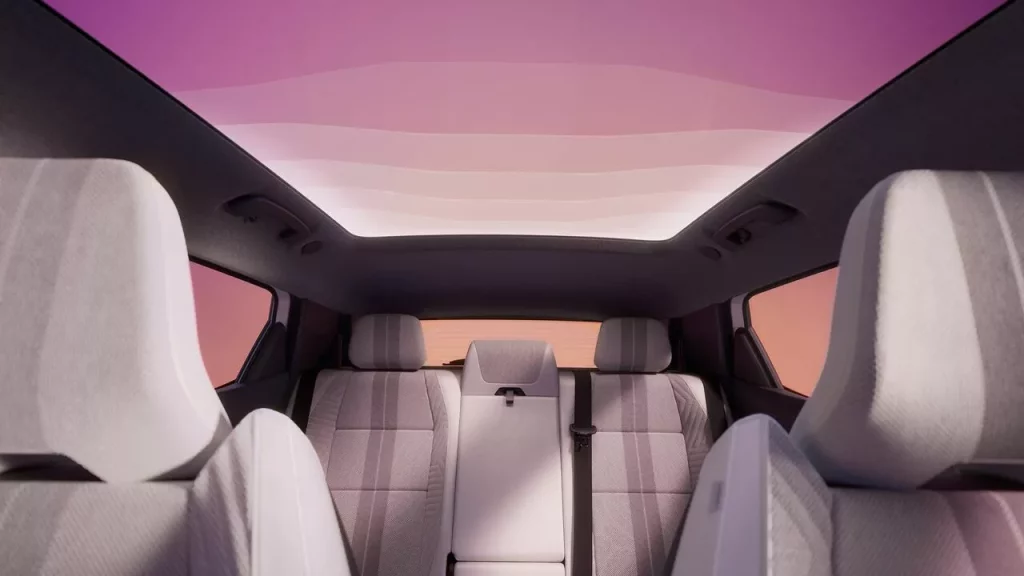Renault Scenic E-Tech electric binnekant stoelen, Stam Renault