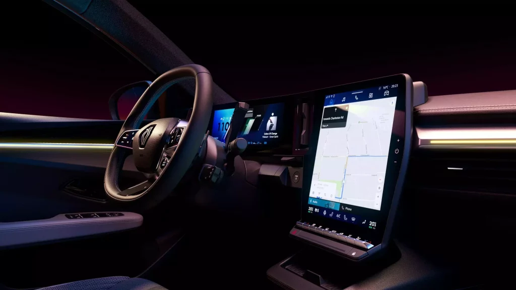 Renault Scenic E-Tech electric dashboard, Stam Renault
