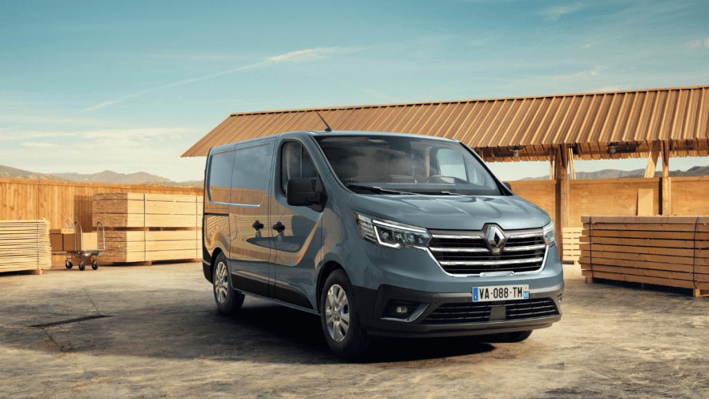 Renault Trafic E-Tech electric voorkant, Stam Renault
