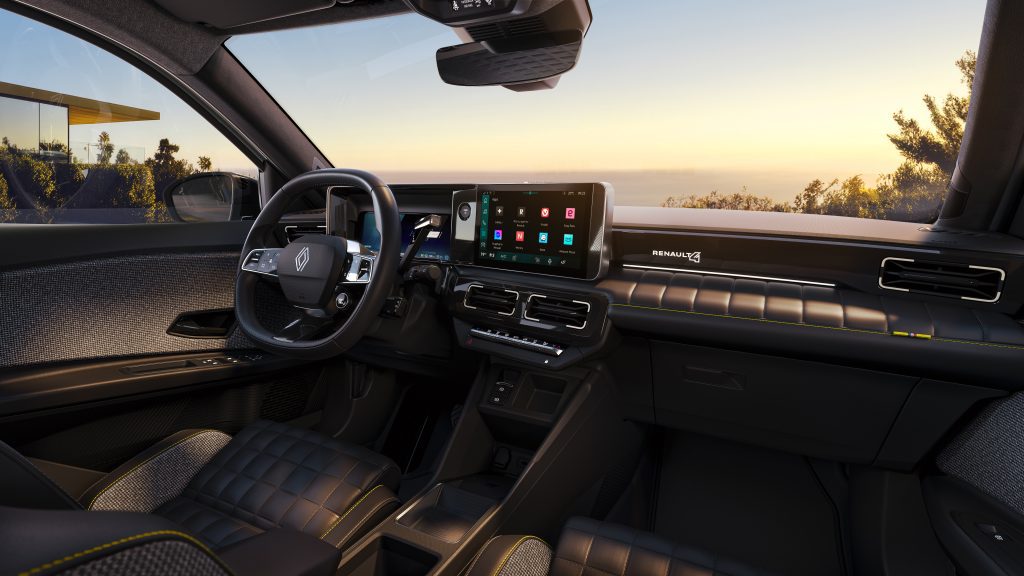 Renault 4 e-tech electric interieur, Stam Renault