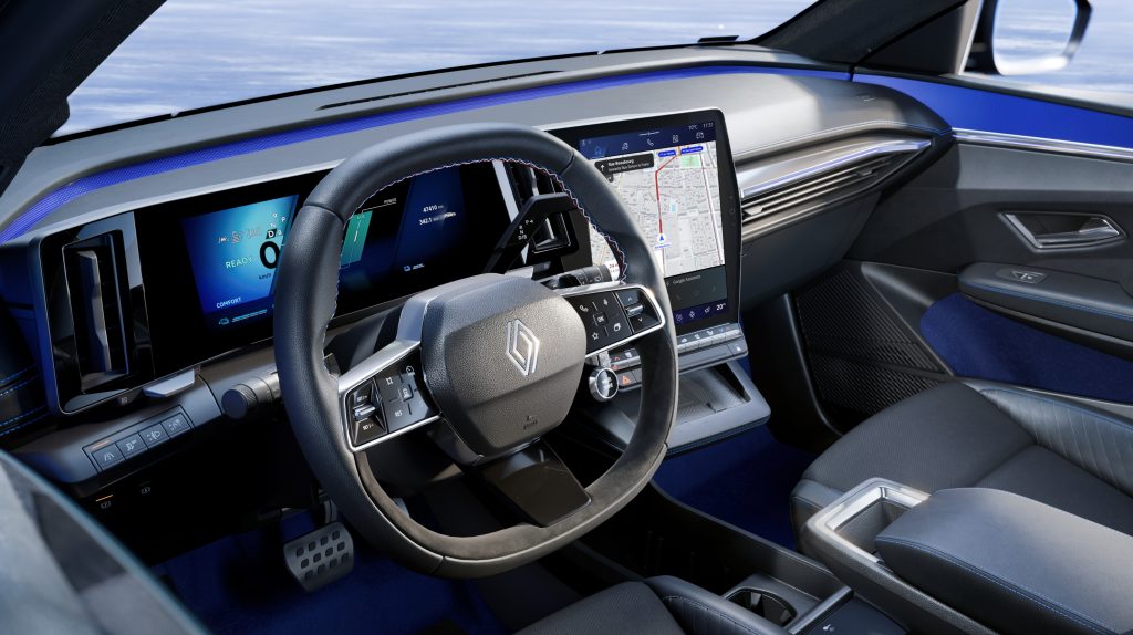 Renault Megane E-Tech electric dashboard, Stam Renault
