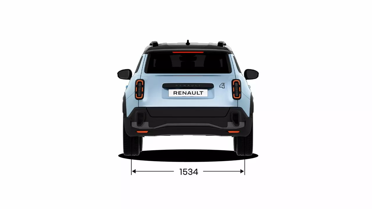 renault 4 afmetingen achterkant