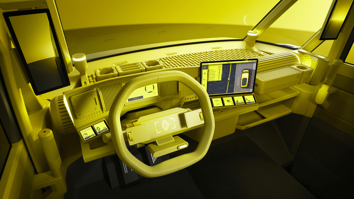 Renault Estafette E-Tech electric nieuw dashboard, Stam Renault