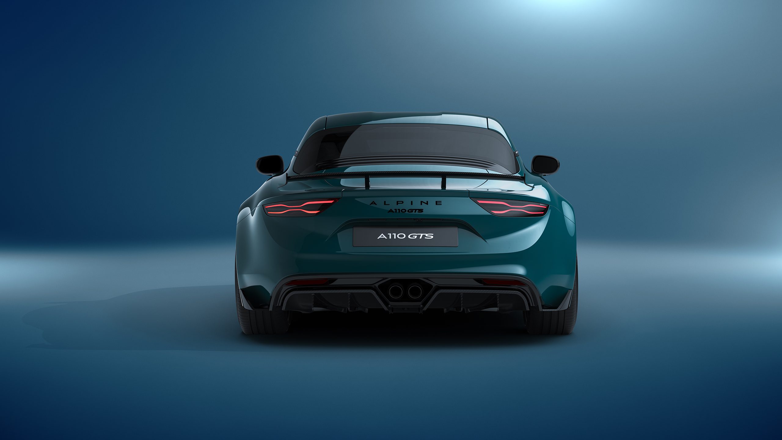 Alpine A110 GTS slider achterkant, Alpine Store Soestdijk