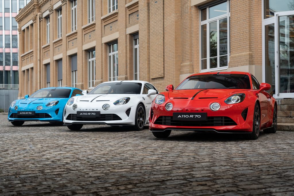 Alpine A110 R70 slider 3 modellen, Alpine Store Soestdijk