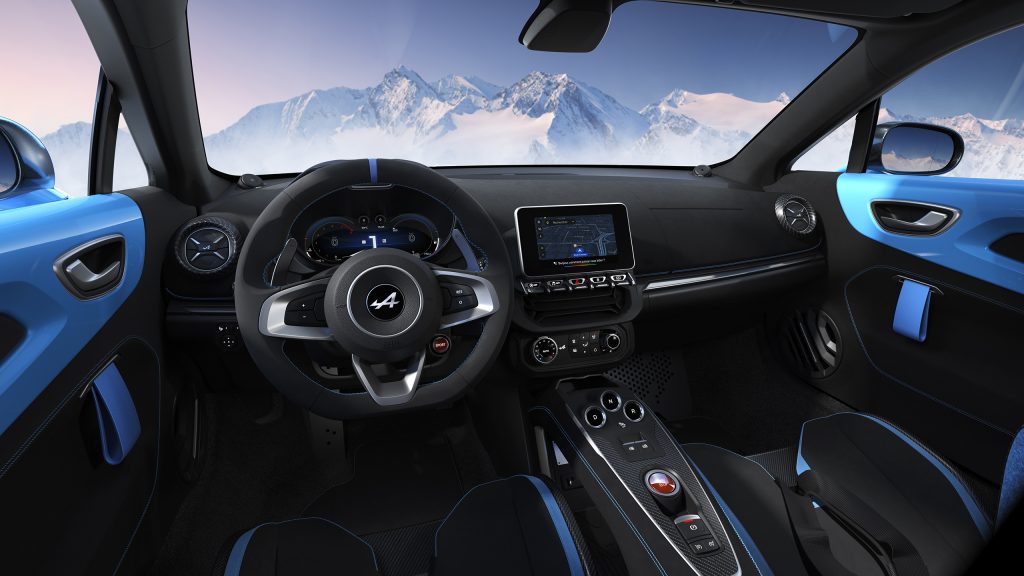 Alpine A110 R70 interieur, Alpine Store Soestdijk