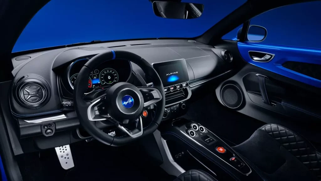 Alpine A110 interieur, Alpine Store Soestdijk