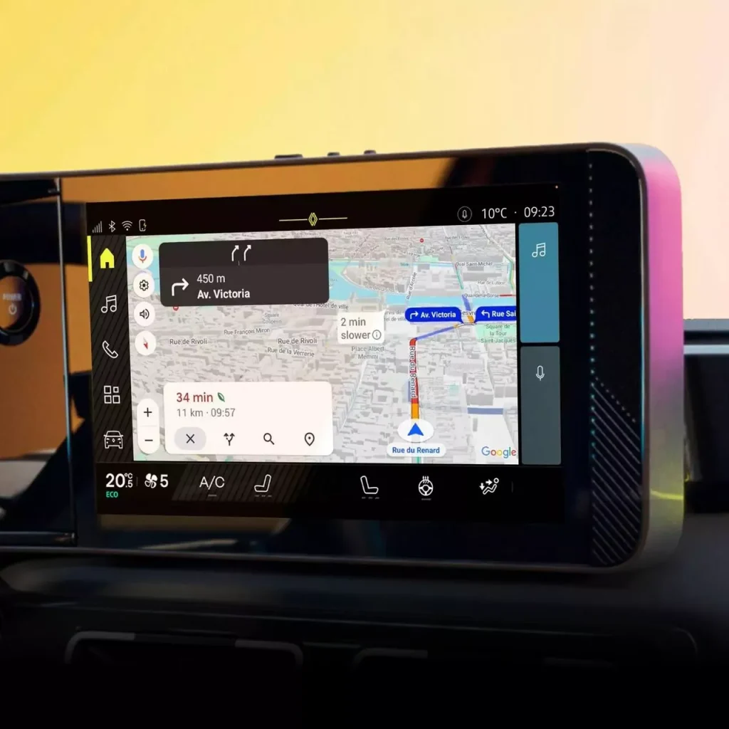 Google Maps op OpenR link systeem Renault