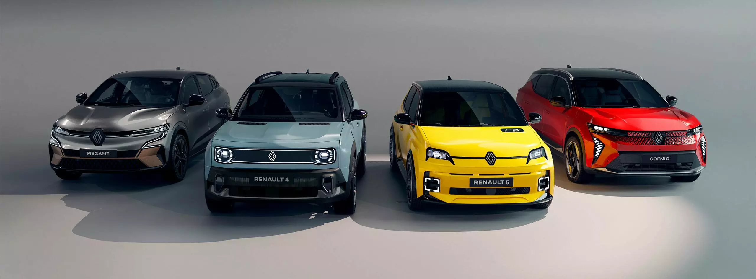 Renault Megane E-Tech electric. Renault 4, Renault 5, Scenic E-Tech Electric. Stam Renault