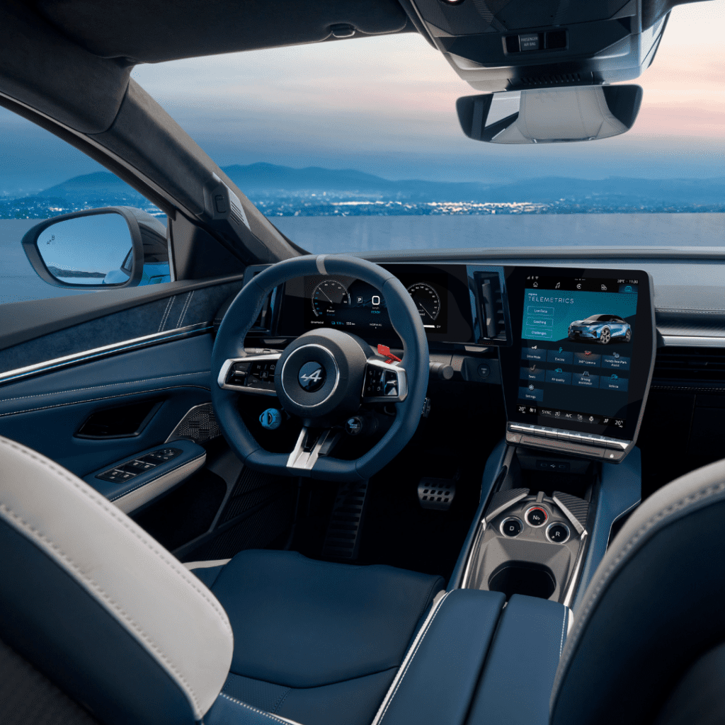 Alpine A390 interieur, Alpine Store Soestdijk